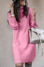 Solid Color Sweater Knit Sweater