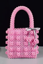 Luxe Pearl Beads Mini Tote