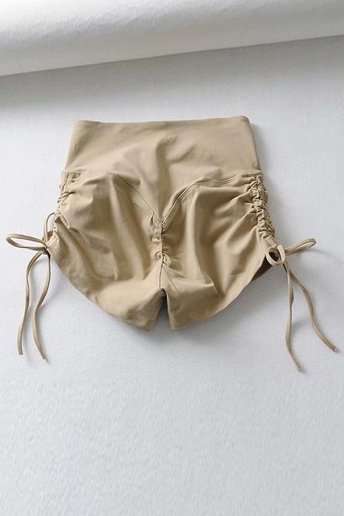 Drawstring V Waist Shorts