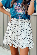 Print Drawstrig Skirts