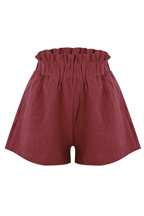 Pockets Elastic Shorts