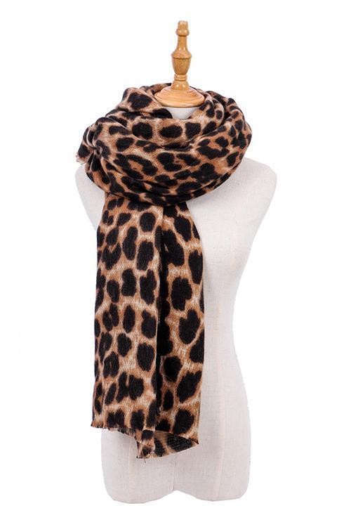 Leopard Print Warm Scarf