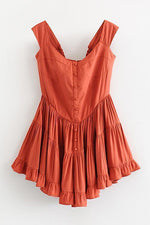 Button U Neck Romper