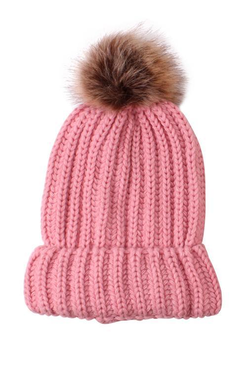 Pom Pom Knit Hat