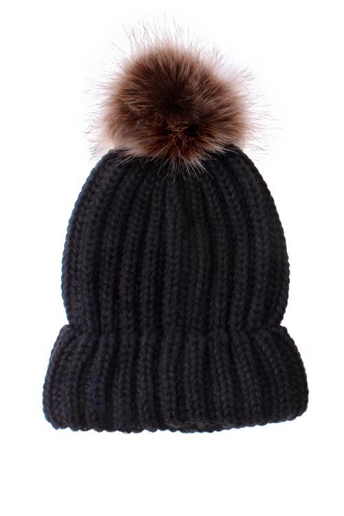 Pom Pom Knit Hat