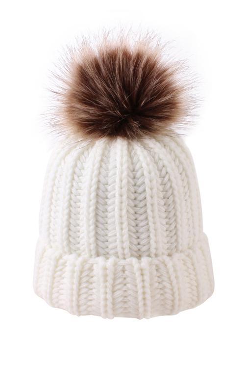 Pom Pom Knit Hat