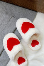 Heart Fuzzy Mules Slipper