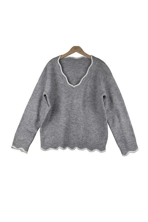 Petal Neck Sweater