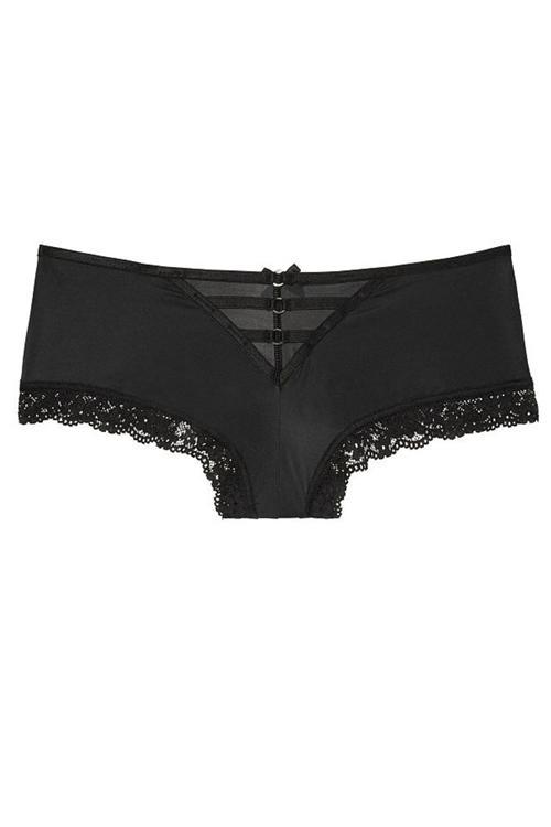 Lace Hem Hollow Thong