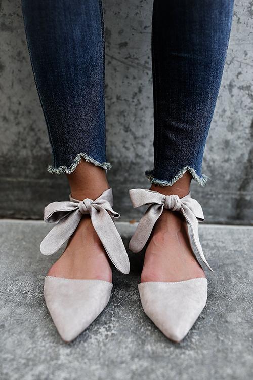 Pointed Toe Lace-up Flats Sandals