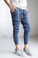 Brushed Drawstring Pockets Pants