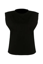 O Neck Sleeveless T Shirt