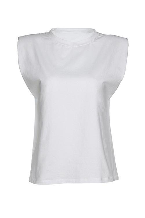 O Neck Sleeveless T Shirt