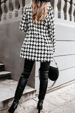 Fashion Street Plaid Turn-back Collar Outerwear