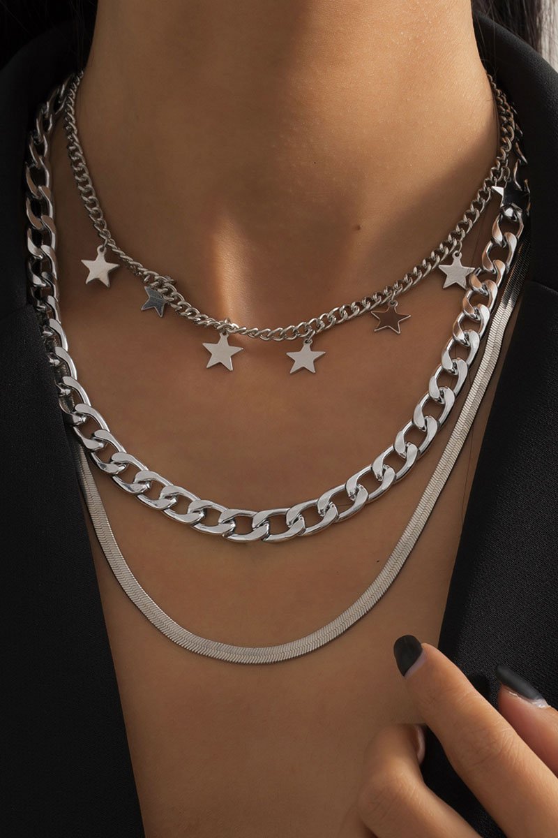 Fashion  Simplicity Solid Split Joint Necklaces