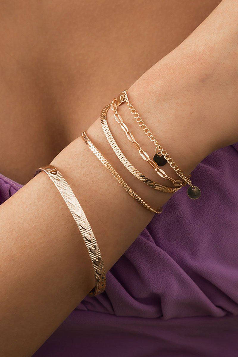 Fashion  Simplicity Solid Split Joint Bracelets