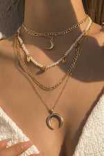 Fashion  Simplicity Geometric Split Joint Necklaces