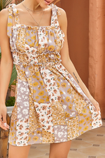 Fashion Elegant Floral Strap Design Stringy Selvedge Spaghetti Strap A Line Dresses