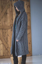 Kint Hooded Long Cardigan