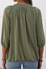 Casual Solid Solid Color O Neck Tops