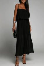 Casual Simplicity Solid Fold Strapless Loose Jumpsuits(3 Colors)