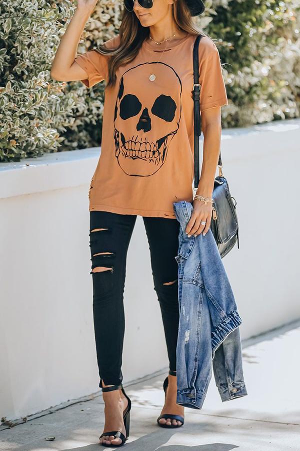 Skeleton In The Closet Distressed Tee