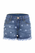 Cute Star Denim Shorts