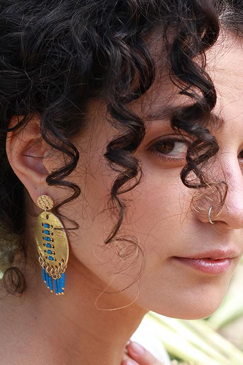 Metal Beads Earring