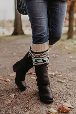 Aztec Print Leg Warmers