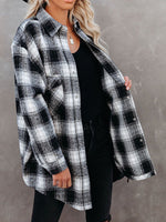 Casual Plaid Button Down Front Pocket Shirt