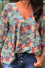 Floral Loose Blouse