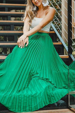 Pleated Maxi Skirts