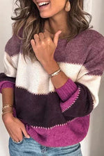 Color Block Loose Sweater