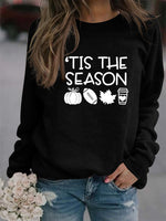 Fashion Long Sleeve O-Neck Printed Top Sweatshirt