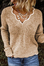 Petal Neck Sweater