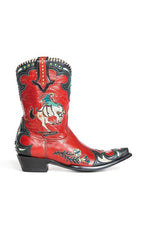 Midnight Cowboy Chunky Heel Boots