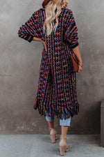 Best Version Fringe Knit Duster Cardigan