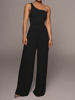 Women's Sets One Shoulder Top & Wide Leg Pants Two Piece Set