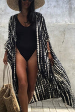 Print Belted Cover Kimono