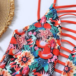 Florcoo Sexy One-Piece Printed Swimsuit