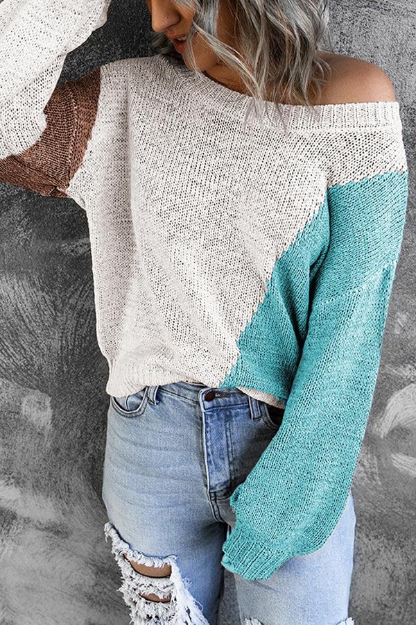 Ashley Colorblock Soft Material Sweater