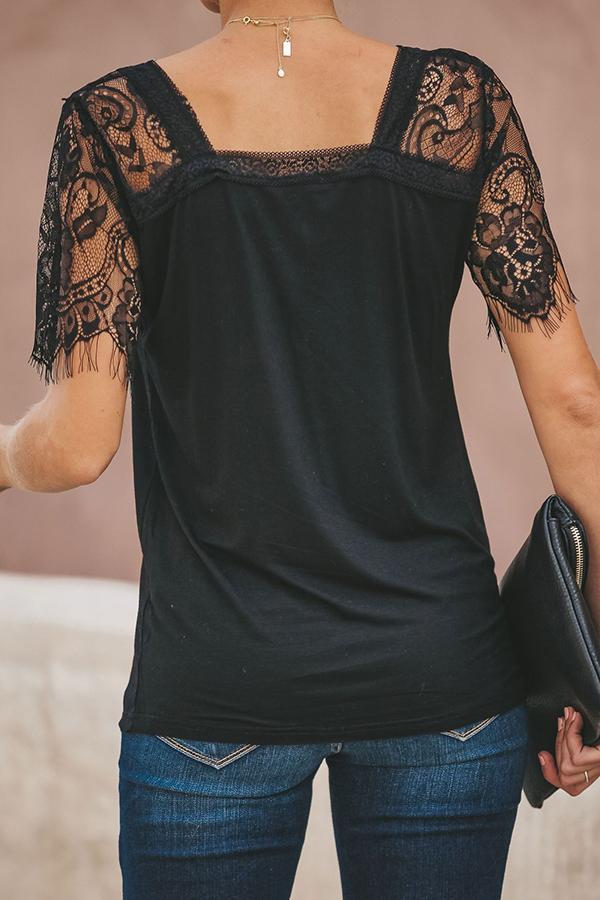 Sweet Side Lace T-shirt