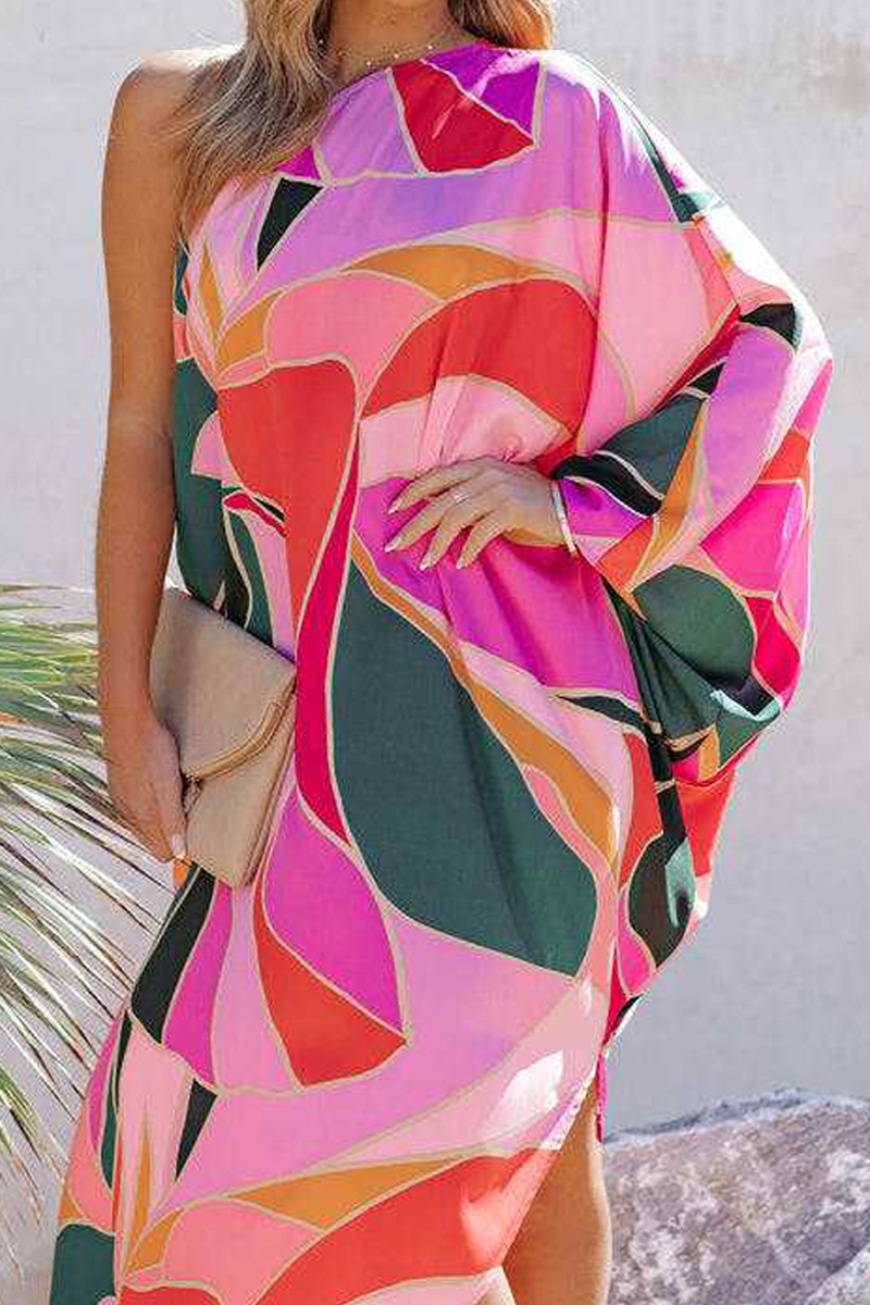 Sunburst Energy Colorblock Midi Dress