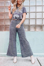 Mid Waist Flares Pants