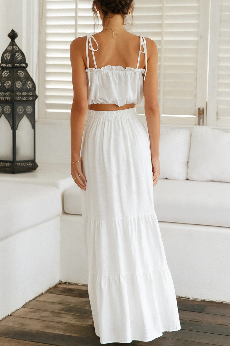 Sunlit Romance Two-piece Swing Dress