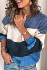 Color Block Loose Sweater