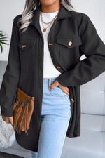 Simply At Ease Pocketed Belted Coat