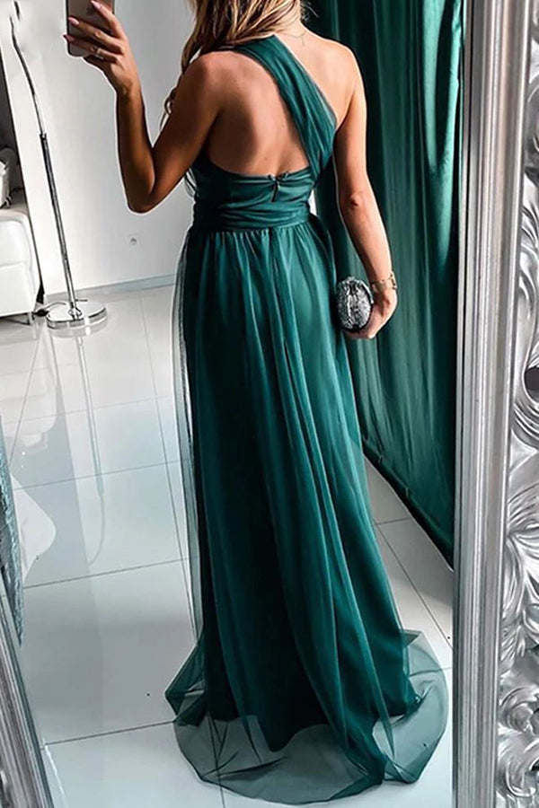 Your Fantasy One Shoulder Party Maxi Dress
