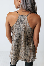 On The Blog Snake Print Tank Tops