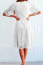 Promise In My Heart Lace Midi Dress